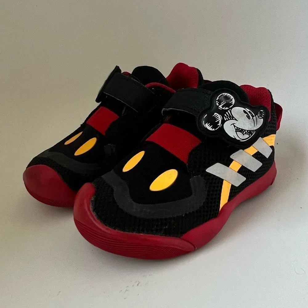 Adidas Disney Mickey Mouse Active Play Sneakers Toddler Size 7